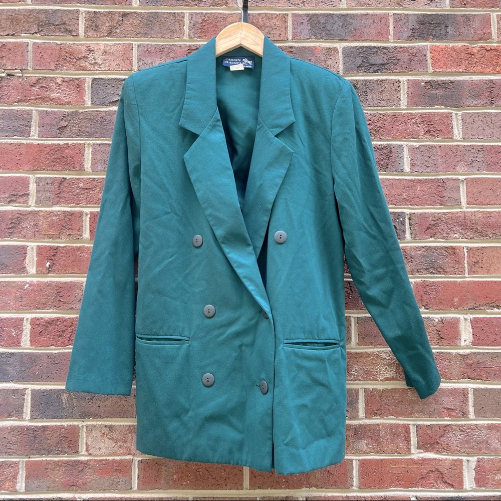 Vintage Camden Classics Forrest Green Oversized Blazer